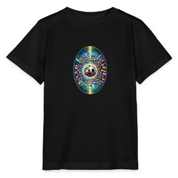 Unity in the game (The World in Football Fever) - Stanley/Stella MINI CREATOR Kids’ T-Shirt - black - Front - Mikhail (115cm)