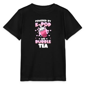 Bubble Tea Niedlich Sirup Tapioka - Stanley/Stella Kinder T-Shirt MINI CREATOR  - Schwarz - Vorne - Mikhail (115cm)