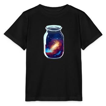 Raum in einem Glas eingeschlossen - Stanley/Stella Kinder T-Shirt MINI CREATOR  - Schwarz - Vorne - Mikhail (115cm)