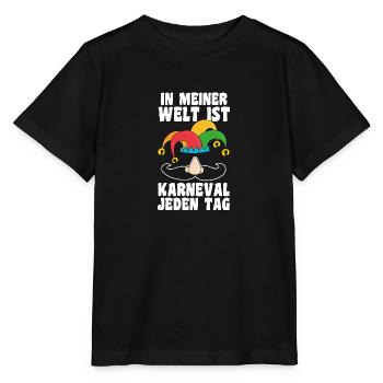 Costume de carnaval Carnaval - T-shirt bio MINI CREATOR Stanley/Stella Enfant - noir - Devant - Mikhail (115cm)