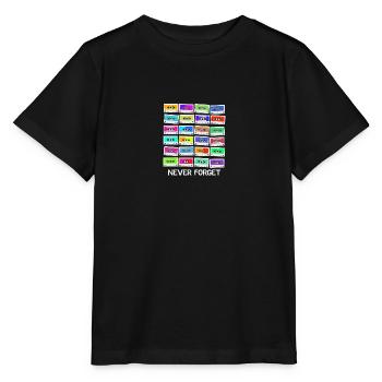 Never Forget Audio Cassette - Stanley/Stella Kinder T-Shirt MINI CREATOR  - Schwarz - Vorne - Mikhail (115cm)
