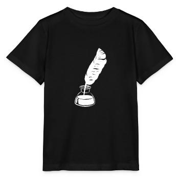 Poetry Lyric Tinte Feder - Stanley/Stella Kinder T-Shirt MINI CREATOR  - Schwarz - Vorne - Mikhail (115cm)