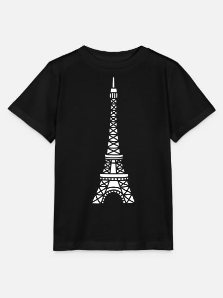 Tour Eiffel - France - T-shirt bio MINI CREATOR Stanley/Stella Enfant - noir