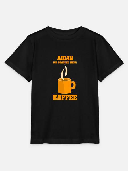 Cafe Aidan - Stanley/Stella Kinder T-Shirt MINI CREATOR - Schwarz