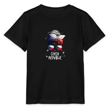 Tschechische Republik - Stanley/Stella Kinder T-Shirt MINI CREATOR  - Schwarz - Vorne - Mikhail (115cm)