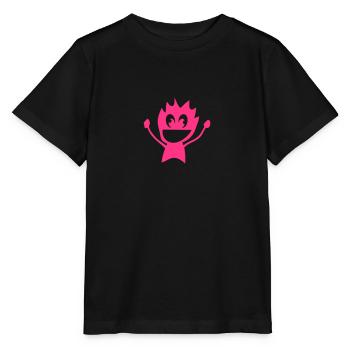 Charakter lustig Lächeln 2 - Stanley/Stella Kinder T-Shirt MINI CREATOR  - Schwarz - Vorne - Mikhail (115cm)