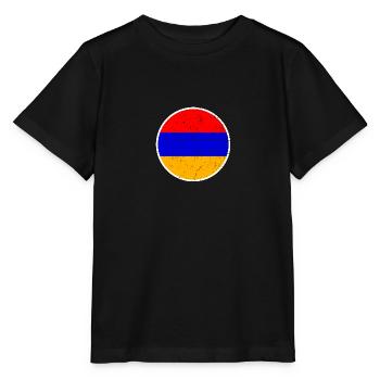 Armenia Armenia Armenian Flag Proud Armenian - Stanley/Stella MINI CREATOR Kids’ T-Shirt - black - Front - Mikhail (115cm)