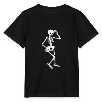 Skeleton - Human Human Biology - Stanley/Stella MINI CREATOR Kids’ T-Shirt - black - Front - Mikhail (115cm)
