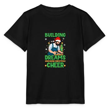 Jingle Bells Healthy Teeth Swells at Dentist Za - Stanley/Stella MINI CREATOR Kids’ T-Shirt - black - Front - Mikhail (115cm)