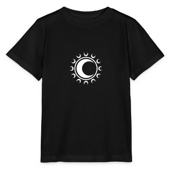 Mond Symbol Sichel Halbmond - Stanley/Stella Kinder T-Shirt MINI CREATOR  - Schwarz - Vorne - Mikhail (115cm)