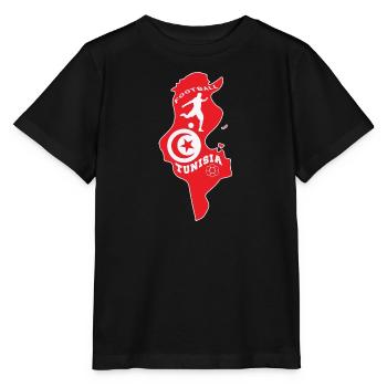 Tunesien Fußball Mannschaft Meisterschaft - Stanley/Stella Kinder T-Shirt MINI CREATOR  - Schwarz - Vorne - Mikhail (115cm)