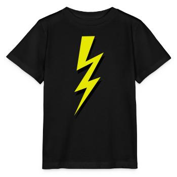 éclair - T-shirt bio MINI CREATOR Stanley/Stella Enfant - noir - Devant - Mikhail (115cm)
