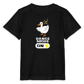 Ente tanzen Spruch Dance Mode On - Stanley/Stella Kinder T-Shirt MINI CREATOR  - Schwarz - Vorne - Mikhail (115cm)