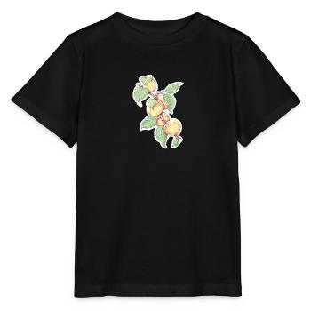 A sprig of apricots or peaches - Stanley/Stella MINI CREATOR Kids’ T-Shirt - black - Front - Mikhail (115cm)