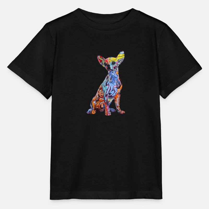 Hund Graffiti - Stanley/Stella Kinder T-Shirt MINI CREATOR  - Schwarz