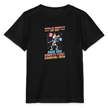 Costume de carnaval Carnaval - T-shirt bio MINI CREATOR Stanley/Stella Enfant - noir - Devant - Mikhail (115cm)
