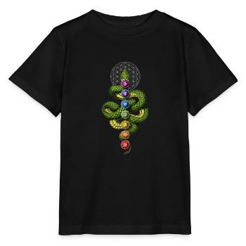 Kundalini Chakras - T-shirt bio MINI CREATOR Stanley/Stella Enfant - noir - Devant - Mikhail (115cm)