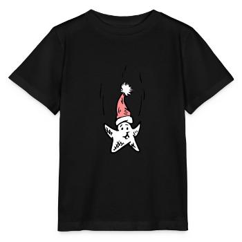 Joyeuse étoile de Noël - T-shirt bio MINI CREATOR Stanley/Stella Enfant - noir - Devant - Mikhail (115cm)