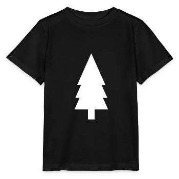 Tanne Silhouette - Stanley/Stella Kinder T-Shirt MINI CREATOR  - Schwarz - Vorne - Mikhail (115cm)