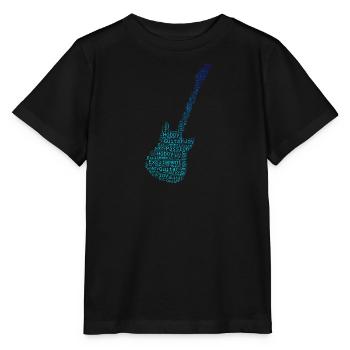 Damen classical guitar E-gitarre akustische gitarr - Stanley/Stella Kinder T-Shirt MINI CREATOR  - Schwarz - Vorne - Mikhail (115cm)