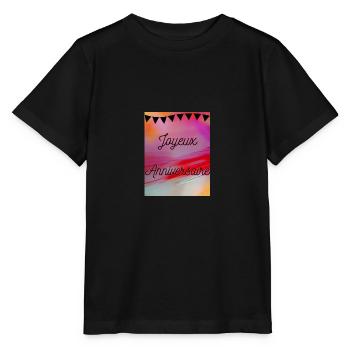 GEBURTSTAG, ALLES GUTE ZUM GEBURTSTAG, ALLES GUTE ZUM GEBURTSTAG - Stanley/Stella Kinder T-Shirt MINI CREATOR  - Schwarz - Vorne - Mikhail (115cm)