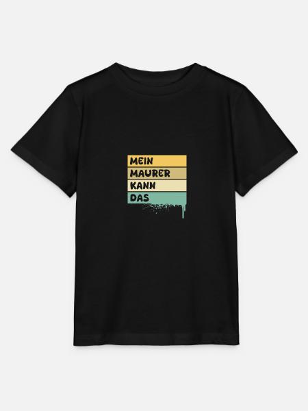 Beruf Maurer - Stanley/Stella Kinder T-Shirt MINI CREATOR - Schwarz