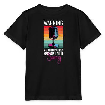 Spontan in Song Singer einbrechen - Stanley/Stella Kinder T-Shirt MINI CREATOR  - Schwarz - Vorne - Mikhail (115cm)