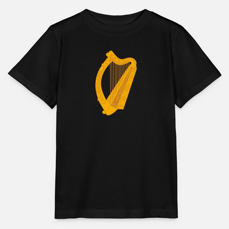 Ireland irish harp - Stanley/Stella Kinder T-Shirt MINI CREATOR  - Schwarz