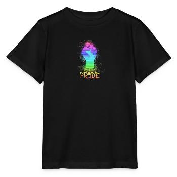 gay pride,pride,rainbow,LGBT - Stanley/Stella MINI CREATOR Kids’ T-Shirt - black - Front - Mikhail (115cm)