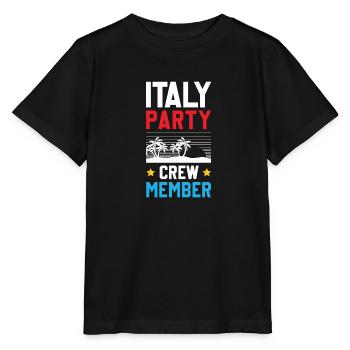 Italien Party Crew - Stanley/Stella Kinder T-Shirt MINI CREATOR  - Schwarz - Vorne - Mikhail (115cm)