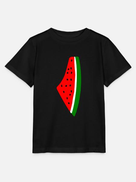 Melon pastèque - T-shirt bio MINI CREATOR Stanley/Stella Enfant - noir