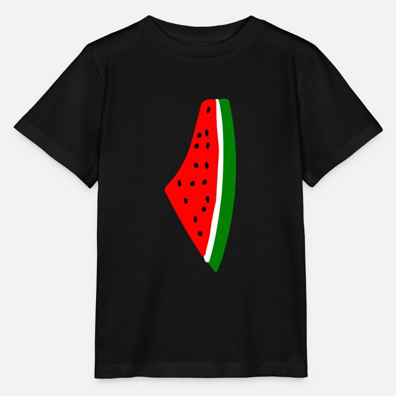Wassermelone Melone - Stanley/Stella Kinder T-Shirt MINI CREATOR  - Schwarz