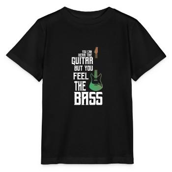 Feel the bass - bass guitar - Stanley/Stella MINI CREATOR Kids’ T-Shirt - black - Front - Mikhail (115cm)