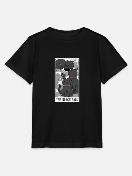 Funny The Black Cats Tarot Card The Cat Tarot - Stanley/Stella MINI CREATOR Kids’ T-Shirt - black
