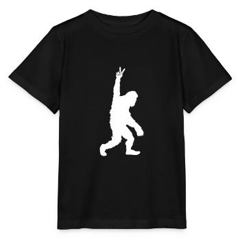Bigfoot No War Yeti Sasquatch Peace Frieden - Stanley/Stella Kinder T-Shirt MINI CREATOR  - Schwarz - Vorne - Mikhail (115cm)