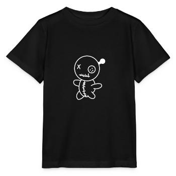 Kleines Voodoo Männchen - Voodoo-Puppe - Stanley/Stella Kinder T-Shirt MINI CREATOR  - Schwarz - Vorne - Mikhail (115cm)