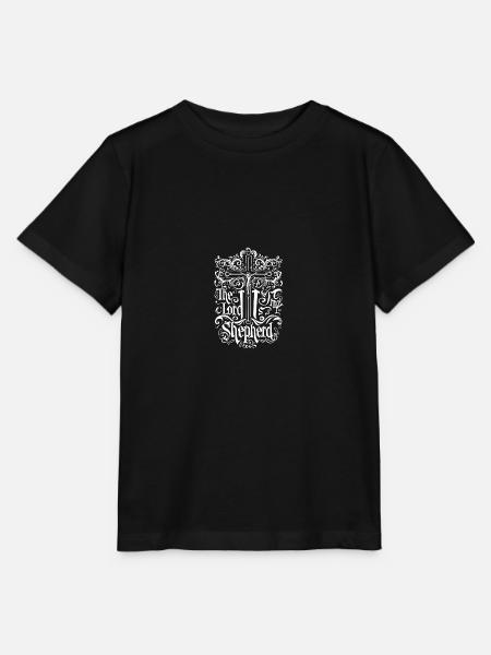 Der Herr Ist Mein Hirte Jesus Bibelvers - Stanley/Stella T-shirt MINI CREATOR til børn - sort