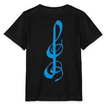 Notenschlüssel - Stanley/Stella Kinder T-Shirt MINI CREATOR  - Schwarz - Vorne - Mikhail (115cm)
