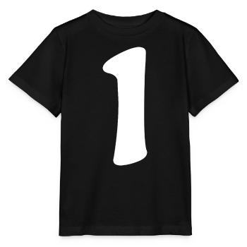 Eins: Minimalistische Ziffer 1 | Erster - Stanley/Stella Kinder T-Shirt MINI CREATOR  - Schwarz - Vorne - Mikhail (115cm)
