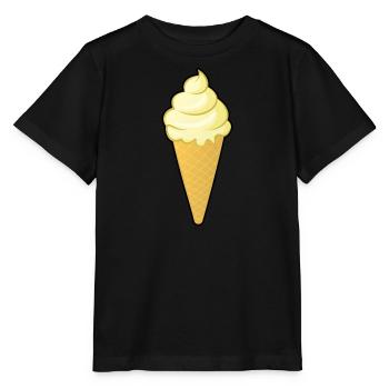 Vanille Eis Kostüme Eiscreme Eistüte Vanilleeis - Stanley/Stella Kinder T-Shirt MINI CREATOR  - Schwarz - Vorne - Mikhail (115cm)