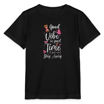 Zeit Lebenszeit Zeitreise - Stanley/Stella Kinder T-Shirt MINI CREATOR  - Schwarz - Vorne - Mikhail (115cm)
