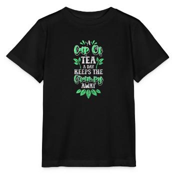 Buveur de thé Boisson récréative - T-shirt bio MINI CREATOR Stanley/Stella Enfant - noir - Devant - Mikhail (115cm)