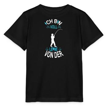 Je suis plein de la laisse Angel - T-shirt bio MINI CREATOR Stanley/Stella Enfant - noir - Devant - Mikhail (115cm)