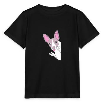Rat Terrier - Stanley/Stella Kinder T-Shirt MINI CREATOR  - Schwarz - Vorne - Mikhail (115cm)