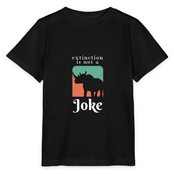 Extinktion nicht witzig. Tierrechtsaktivist Gesche - Stanley/Stella Kinder T-Shirt MINI CREATOR  - Schwarz - Vorne - Mikhail (115cm)