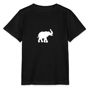 Elefant Savanne Dickhäuter - Stanley/Stella Kinder T-Shirt MINI CREATOR  - Schwarz - Vorne - Mikhail (115cm)