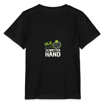 Tennisspieler Tennisspiel Tennis Geschenk - Stanley/Stella Kinder T-Shirt MINI CREATOR  - Schwarz - Vorne - Mikhail (115cm)