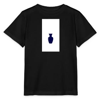Silhouette de vase bleu minuit - T-shirt bio MINI CREATOR Stanley/Stella Enfant - noir - Devant - Mikhail (115cm)