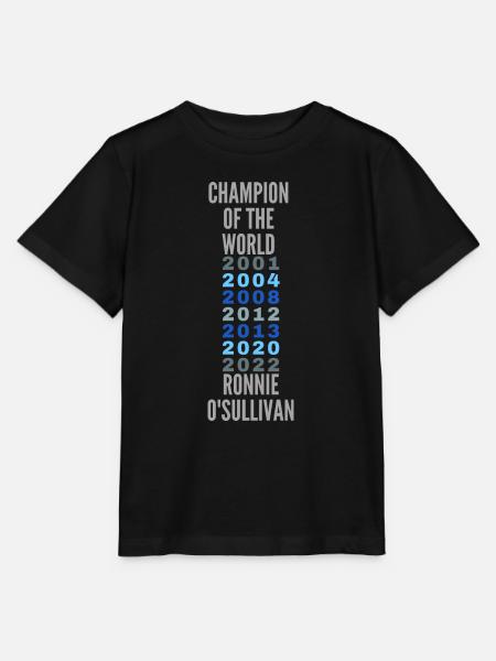 Ronnie O'sullivan Weltmeistertitel - Stanley/Stella Kinder T-Shirt MINI CREATOR - Schwarz