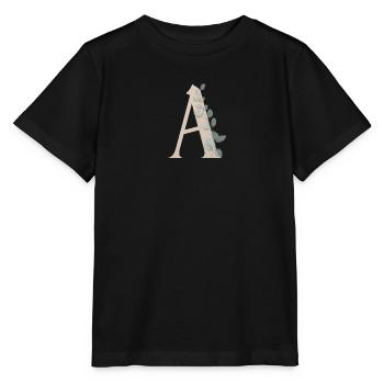A | Point A | Name starting with A - Stanley/Stella MINI CREATOR Kids’ T-Shirt - black - Front - Mikhail (115cm)